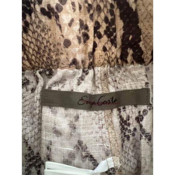 Enza Costa Python Print Tapered Trousers - Picture 9 of 10